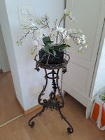 Blumenständer Schmiedeeisen gold verziert antik