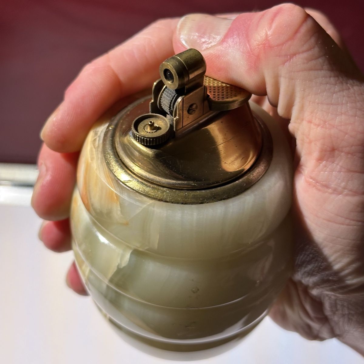 Accendini: Onyx Lighter, Table Lighter, 1960s, Very Rare – Usato da Zürich venduto da RatsTreasure 4