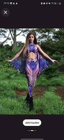 Feenflügel Jumpsuit, Goaparty, Rave, Halloweenkostüm