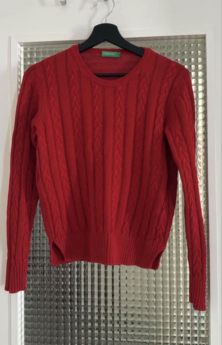 Benetton Maglioni & Felpe: Benetton - Pull rouge - taille S/M – Usato da Belmont-Lausanne venduto da Michelle_Srdr_ 1