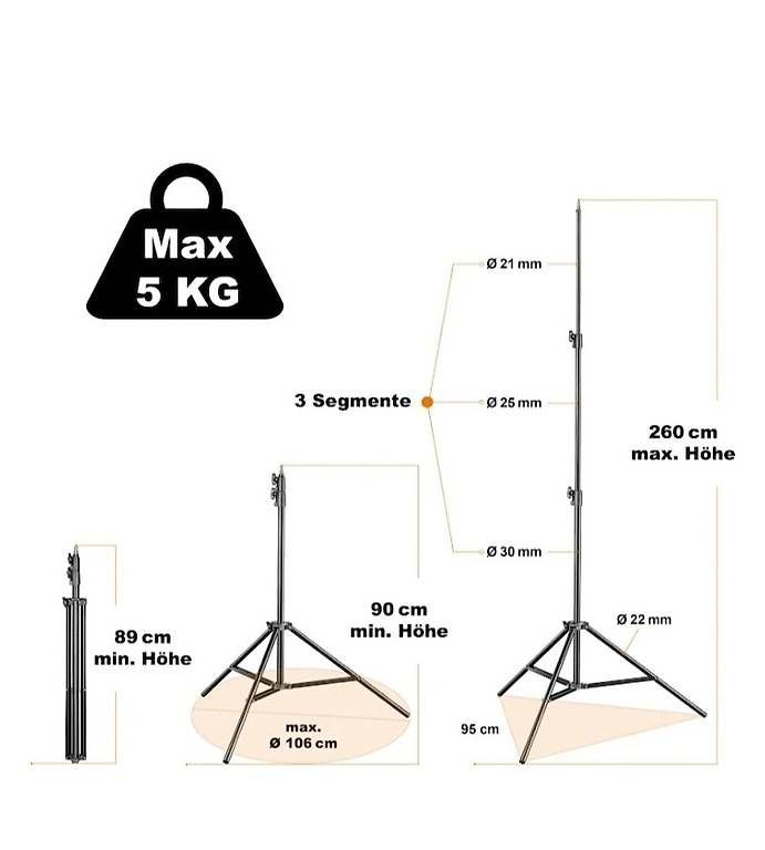 Treppiedi & Teste: Walimex Lichtstativ – Usato da Glarus venduto da noflow 3