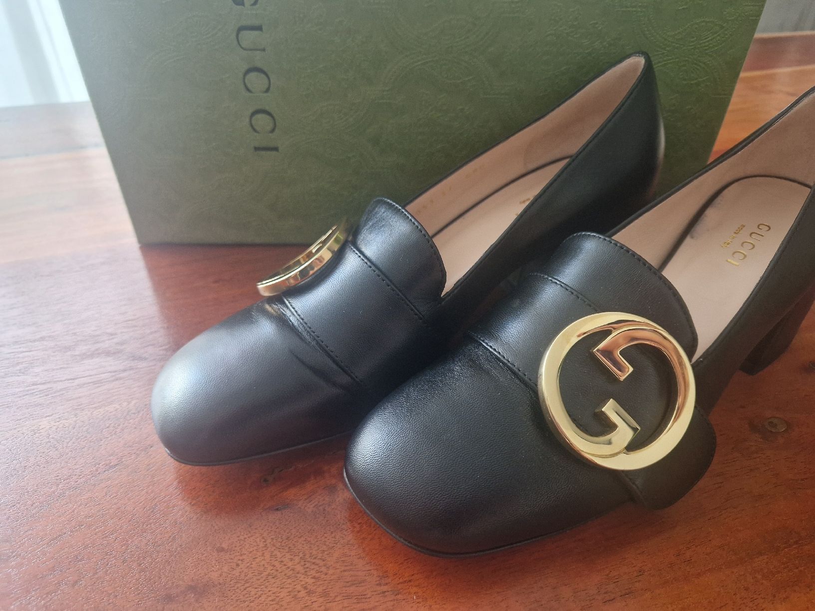 Gucci Scarpe da donna: Gucci Blondie 55 Pump/Loafer Leder – Nuovo (secondo la descrizione) da Cham venduto da YvonneSecondHand 1