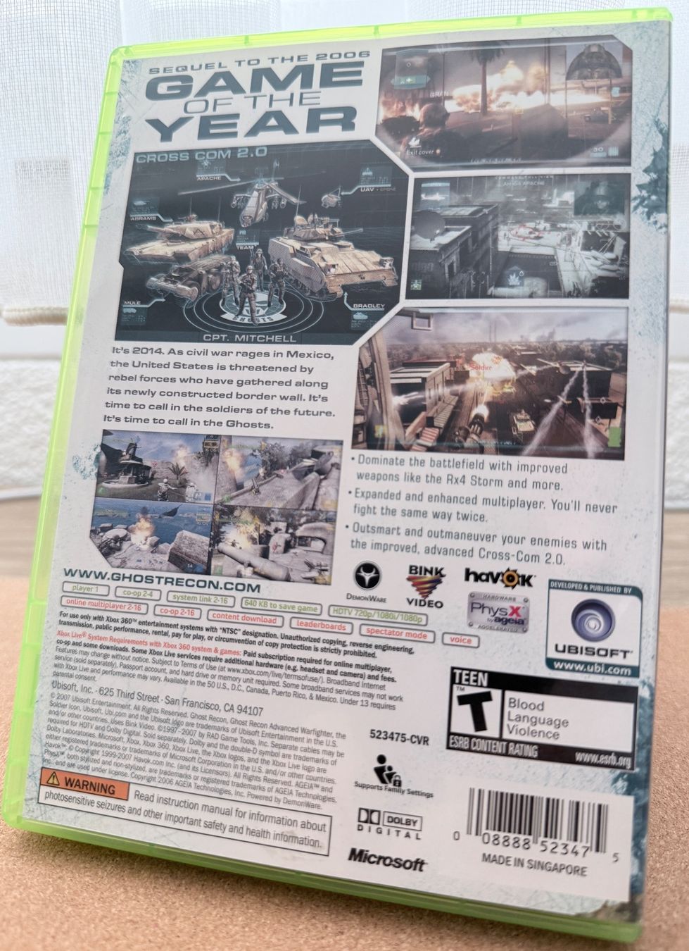 Microsoft Giochi: XBOX 360 Tom Clancy's Ghost Recon 2 (ESRB) – Usato da Dintikon venduto da Onomichio-Kun 1