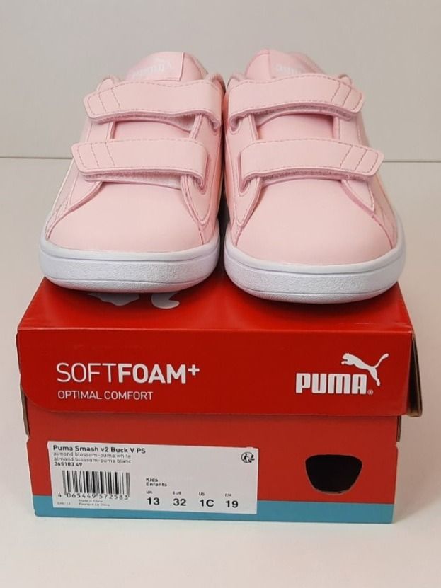Puma Schuhe für Jungen: PUMA Kinder Sneaker rosa weiss Klett Gr. 32 – Neu und originalverpackt aus Seuzach von VT-Collections1 8