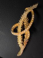 Vintage Brosche Anstecknadel 9 cm 15 Gramm