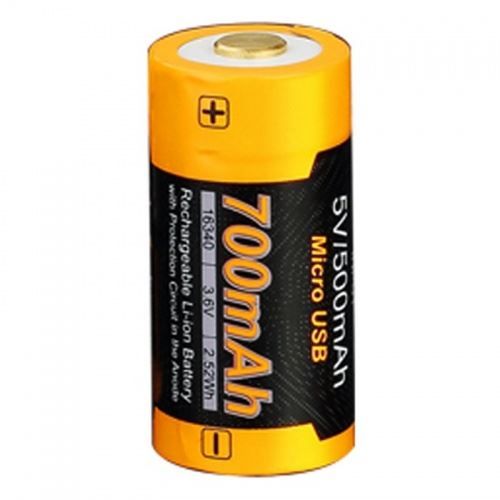 Batterie: CR123 A Li-ion Akku USB-Ladefunktion – Nuovo e nell'imballaggio originale da Hünenberg venduto da Akkushop-Schweiz