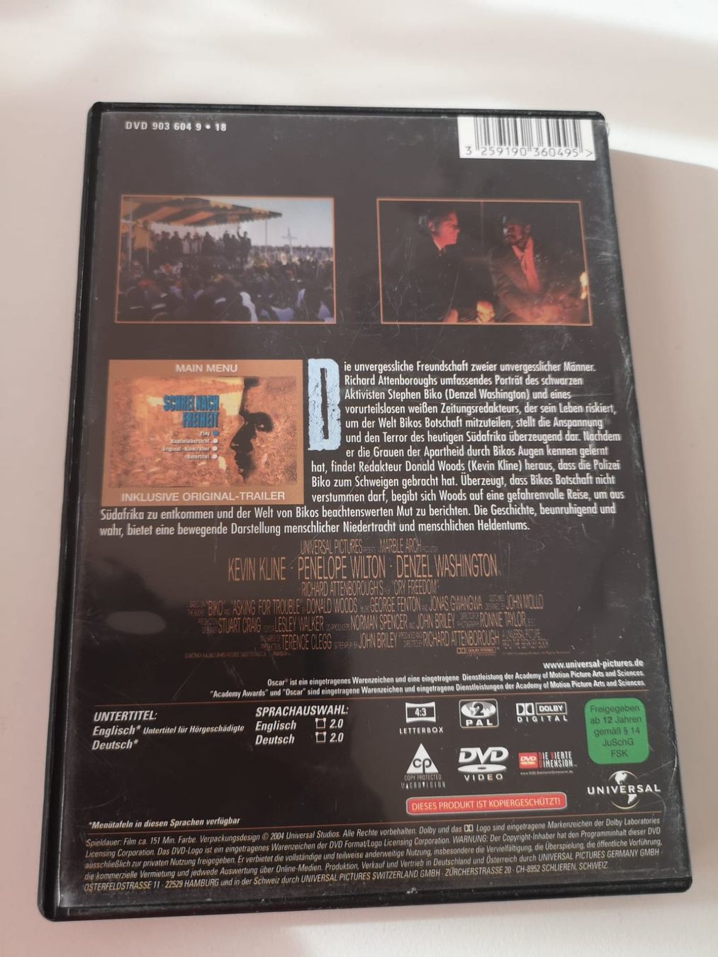 Alle DVDs: Schrei nach Freiheit – Gebraucht aus Herisau von Seyashop_2 1