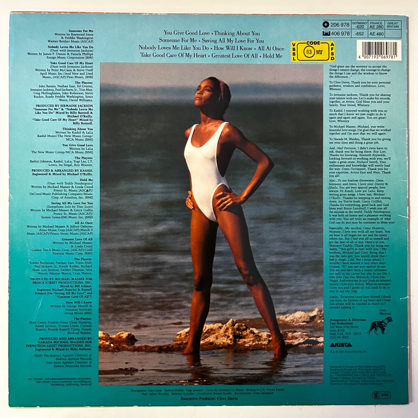 Dischi in vinile: Whitney Houston, Vinyl - LP Schallplatte – Usato da Aesch BL venduto da BernisFlomi 1