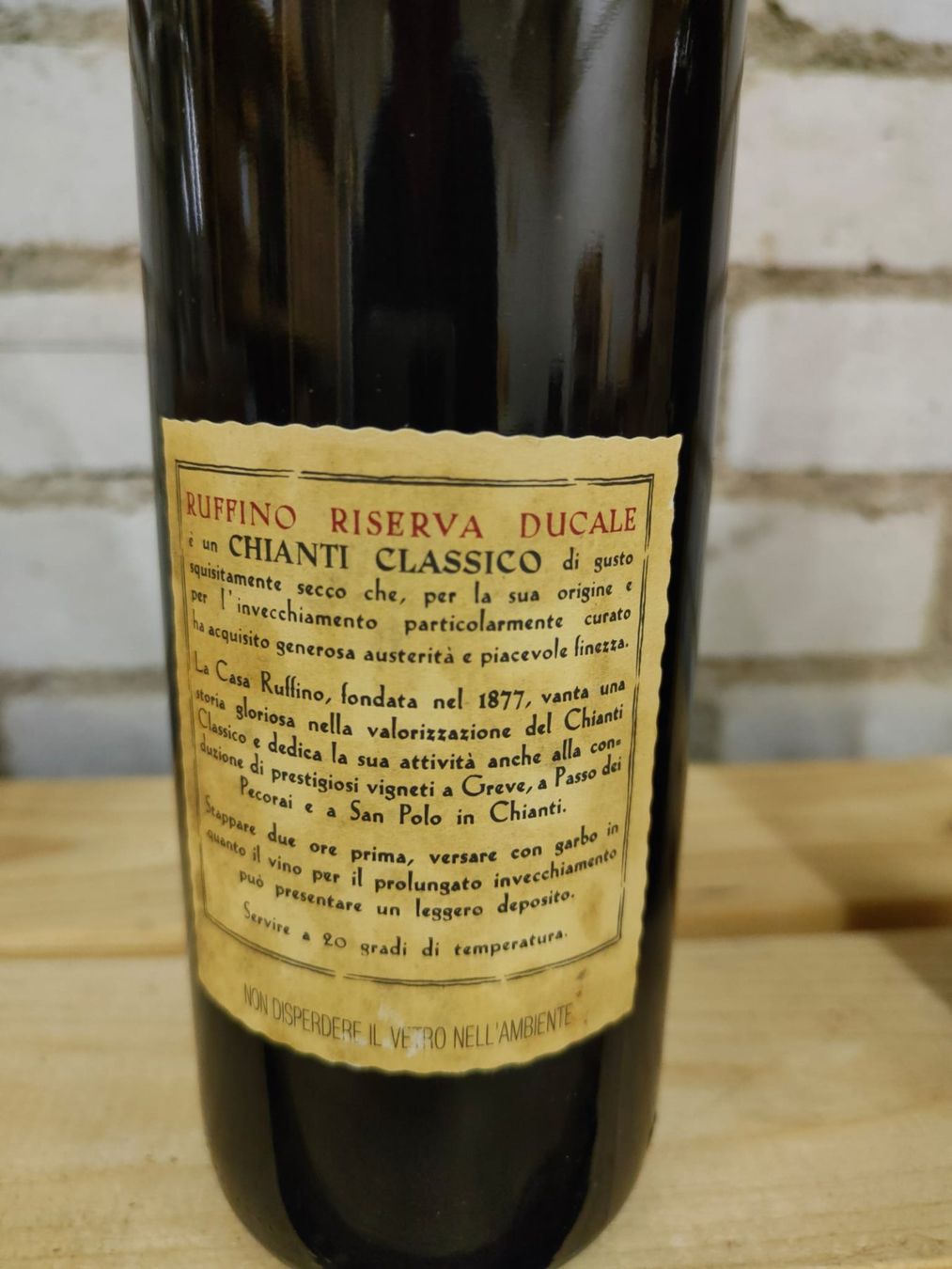 Vino: 2x 1987 Chianti Classico Ruffino Riserva Ducale – Nuovo (secondo la descrizione) da Münchenstein venduto da wusmarino 2
