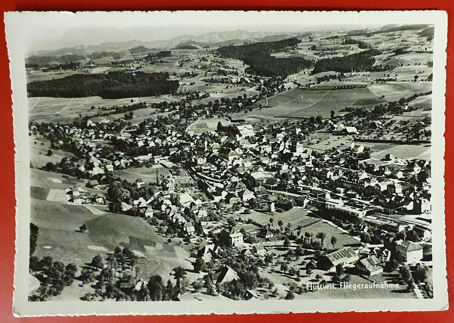 Ansichtskarten: Huttwil  - Fliegeraufnahme – Gebraucht aus Kreuzlingen von Rschweiz1