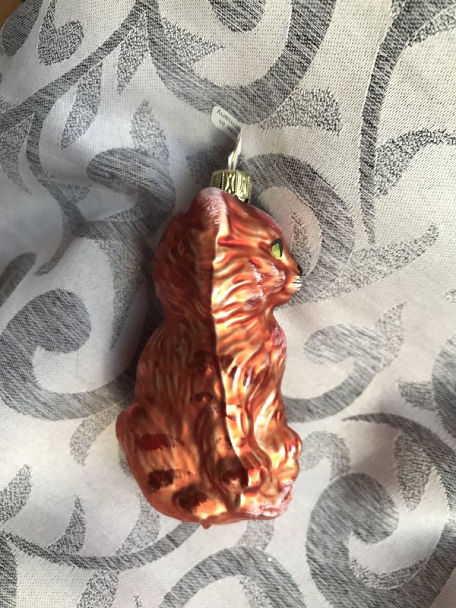 Tutte le decorazioni: Orange Katze Christbaumschmuck – Nuovo e nell'imballaggio originale da Alpnach Dorf venduto da marvo 2