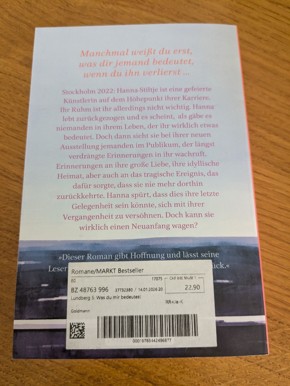 Libri: Sofia Lundberg: Was du mir bedeutest – Usato da Wohlen AG venduto da merkur0300 1