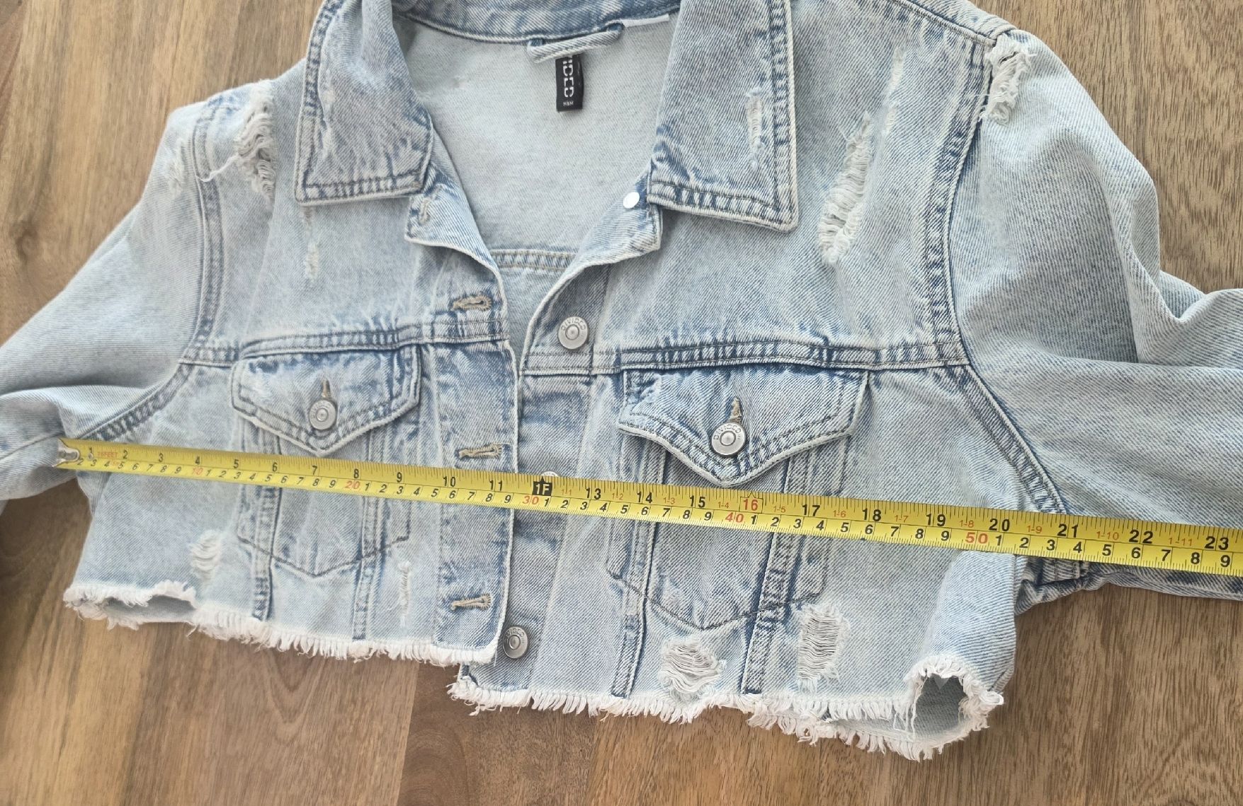 H&M Vestes: Jeansjacke H&M Grösse L hellblau Cropped Used – Neuf (Voir description) à Rheinsulz par Gilea 5