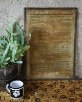 Blechschild "Dienstvorschrift Kesselwärter"