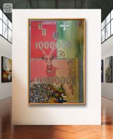 Große Oil Bild!!Banknoten-Kunst Doks
