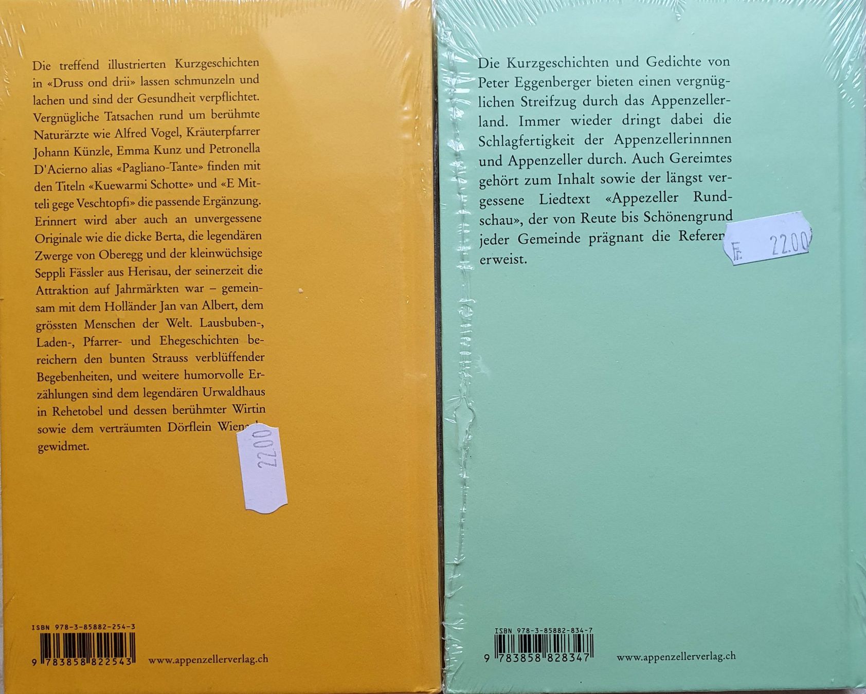 Libri: Peter Eggenberger/6 Bücher/Appenzell/Tod eines Wunderheilers – Nuovo e nell'imballaggio originale da Zürich venduto da issi267 1
