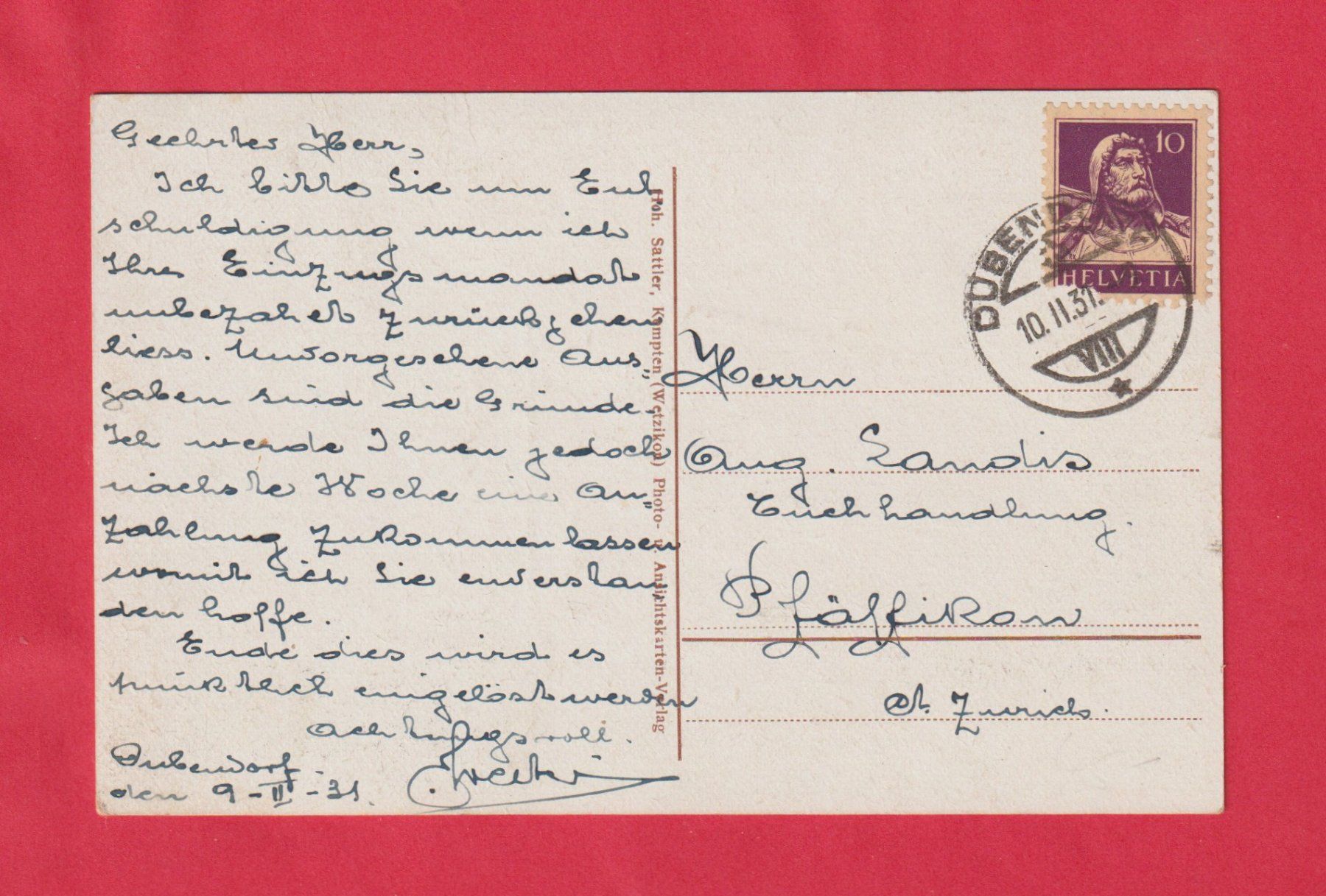 Cartes postales: Dübendorf (ZH) Restaurant Flugfeld – D'occasion à Zürich par Gill46 1