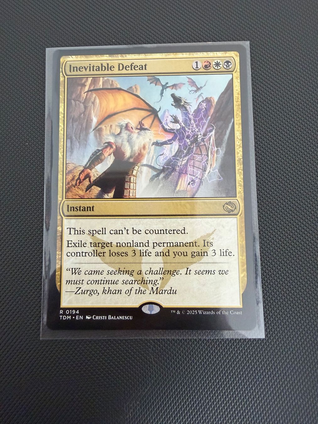 Magic The Gathering Carte collezionabili: Inevitable Defeat – Usato da Ulisbach venduto da joelsj