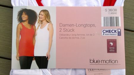 Lot 2x Débardeurs Top long blanc & rouge, taille S, NEUF