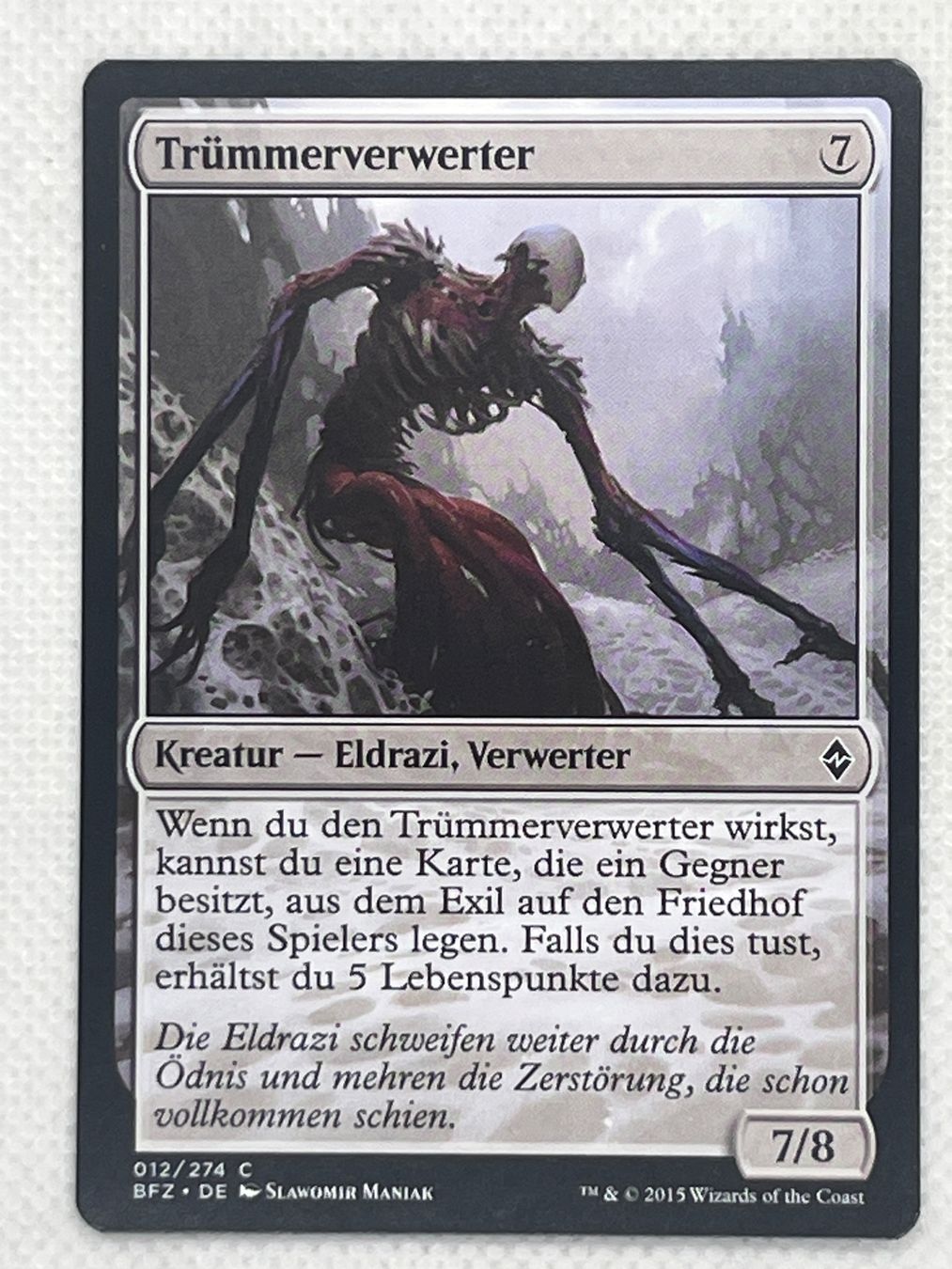 Magic The Gathering Carte collezionabili: MTG Trümmerverwerter BFZ 012 Deutsch Common – Usato da Hinterkappelen venduto da Kim1992