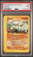 PSA 9 Mankey Aquapolis 92/147 Italian
