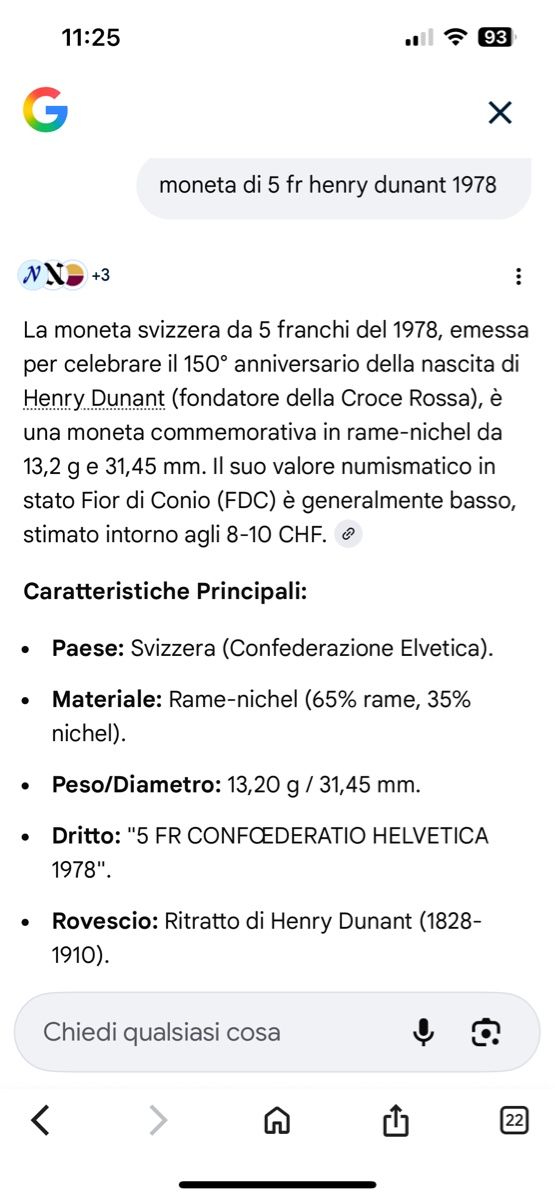 Tutti le monete: set 4 monete 5 fr / Einstein-Dunant- Gottfried – Usato da Monte Carasso venduto da Mi3Or 3