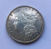 1882 Morgan Dollar unz Silber