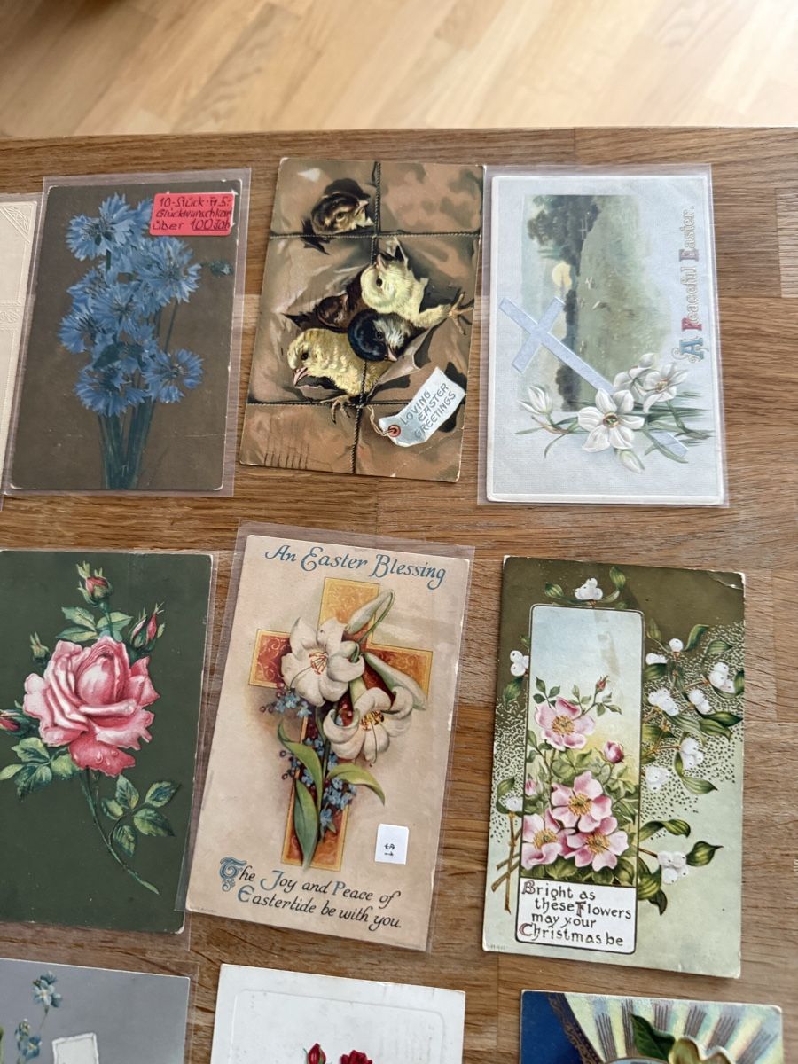 Cartoline postali: Konvolut Ansichtskarten Blumen und Ostern Glückwunschkarten – Usato da Goldach venduto da Messerguru 3