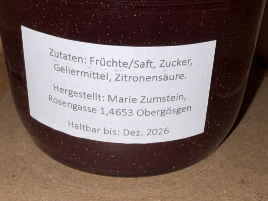 Cibi & Specialità: Traubengelee  Hausgemacht 230 ml – Nuovo (secondo la descrizione) da Obergösgen venduto da Andre118 1