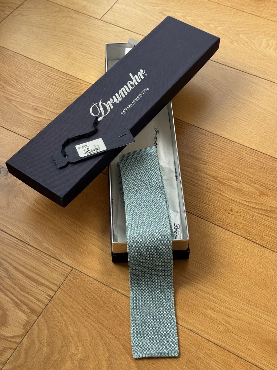 Cravatte: Drumohr men's tie, size 46, unworn, perfect gift idea – Nuovo (secondo la descrizione) da Zürich venduto da Keller110