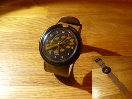 Pop Swatch 1996 Quartz COFFEE gut in Funktion / Batterie