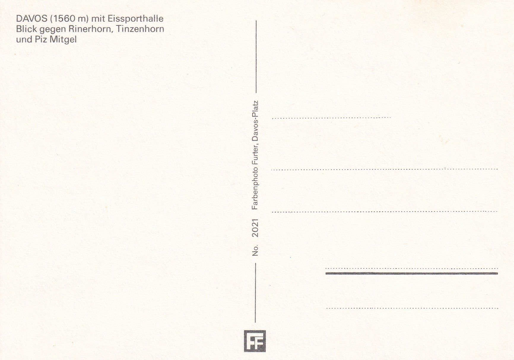 Cartoline postali: Davos /ay – Usato da Hombrechtikon venduto da Rudolf07 1