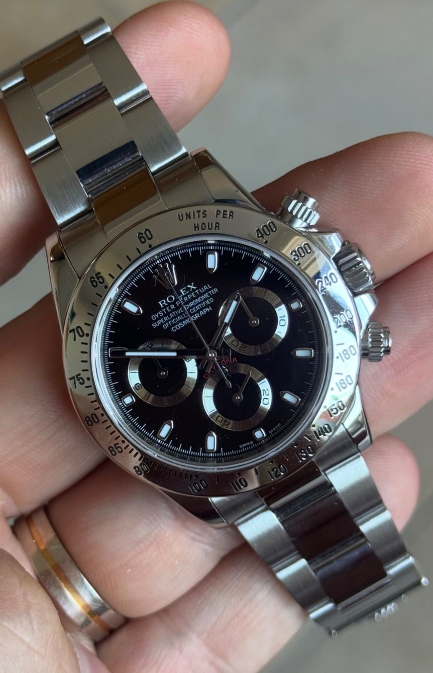 Rolex Orologi: Rolex Cosmograph Daytona ref. 116520 APH Chromalight – Usato da La Corbaz venduto da ts5_567x 1