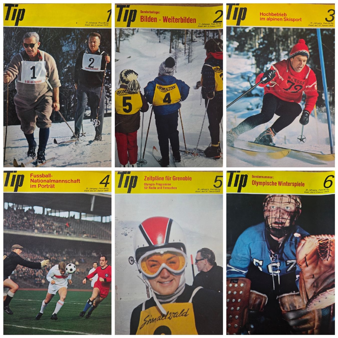 Riviste & Magazine: Schweizer Sportmagazine Tip Jahr 1968 – Usato da Däniken SO venduto da sugar-honey-pie