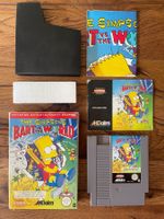 Simpsons Bart vs. the World Nintendo NES mit seltenem Poster