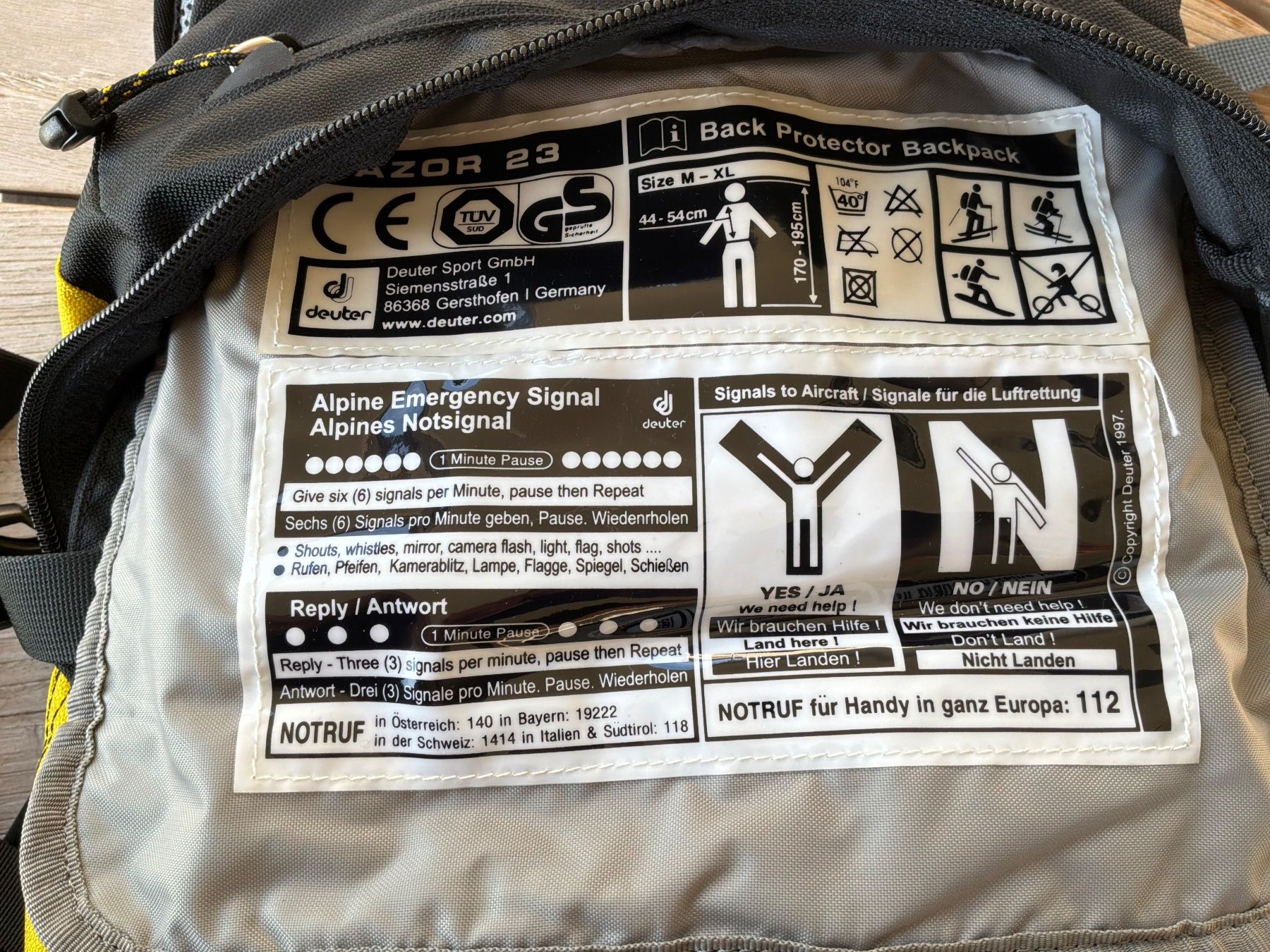 Deuter Sacs à dos: Rucksack mit Protektoren – D'occasion à Oberriet SG par slk45 8