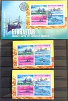 1997 Gibraltar - Kriegsschiffe II Weltkrieg FDC + Blocks **