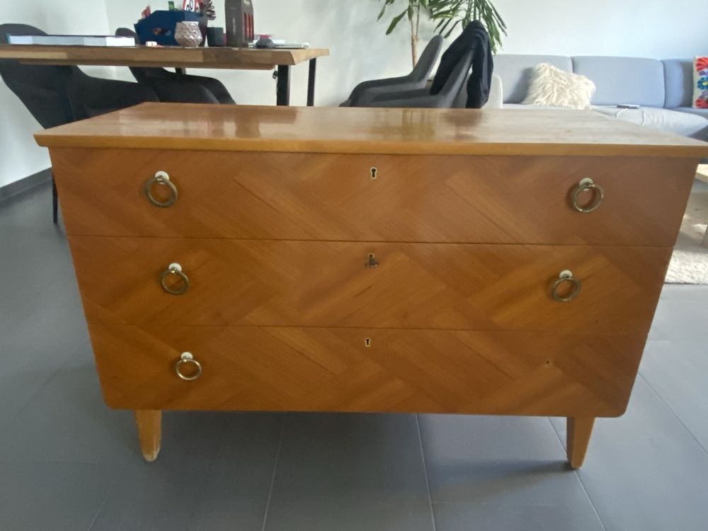 Vintage Kommode 50er Jahre, Holzkommode, Sideboard, Anrichte (Gebraucht ...