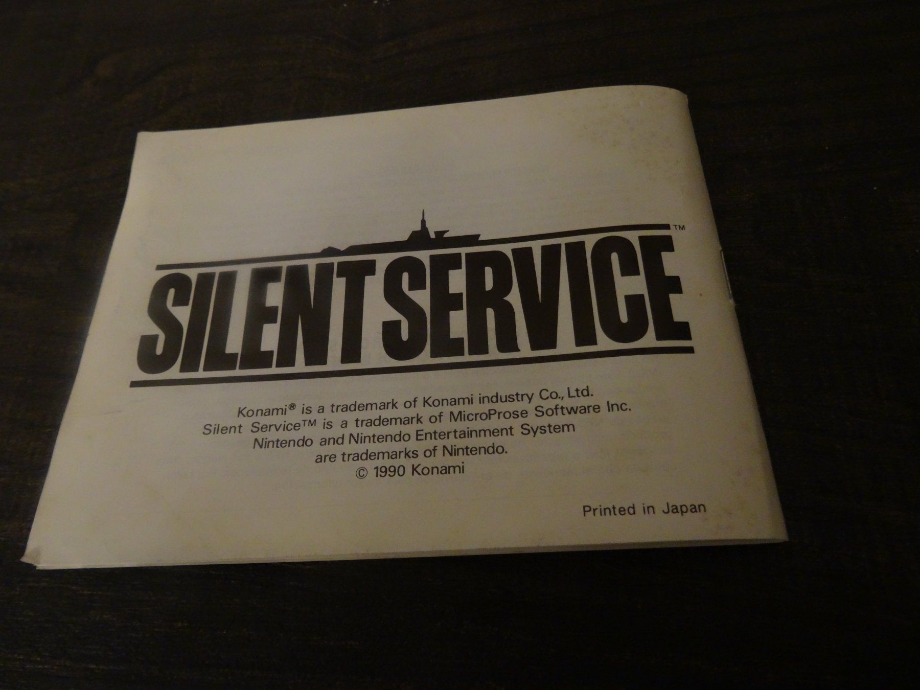 Spiele: Anleitung zu Silent Service FRG NES – Gebraucht aus Olten von Disc-Ausverkauf 1