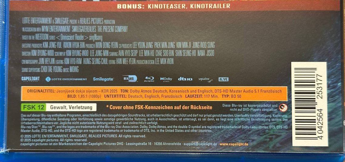 Tutti i DVDs: Omniscient Reader: The Prophecy - Blu-ray, Top Zustand! – Usato da Beringen venduto da Mantafisch1 2