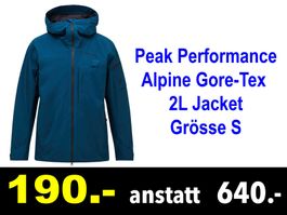 🔴 Gore-Tex Jacke PEAK PERFORMANCE Gr.S Alpine 2L /532Z