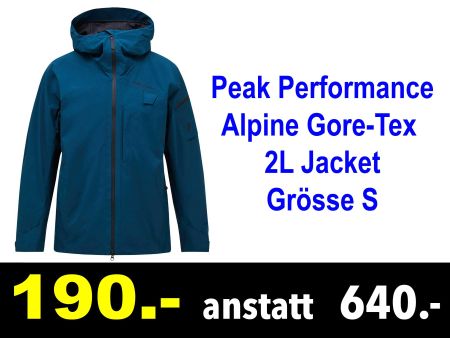 🔴 Gore-Tex Jacke PEAK PERFORMANCE Gr.S Alpine 2L /532Z