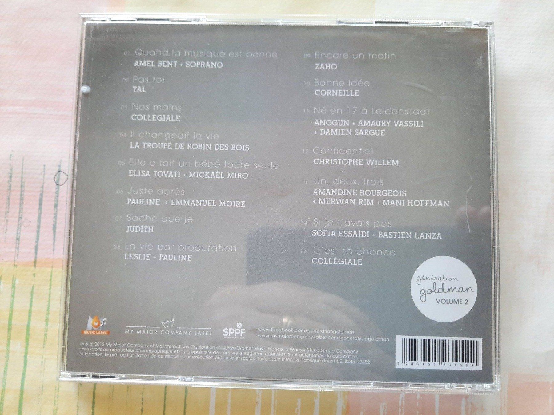 CD: CD Génération Goldman volume 2 – Usato da Pully venduto da bro_n52j 1