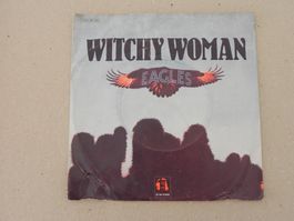 Single 7 " USA Kult Rock Band Eagles 1972 ? Witchy Woman