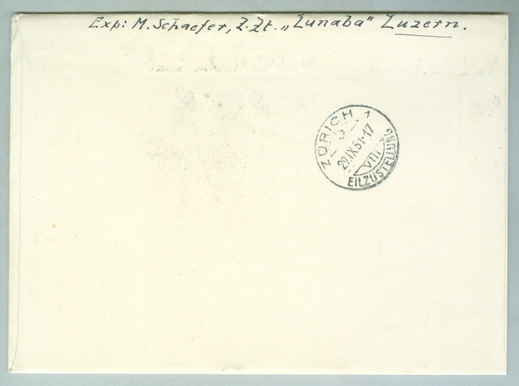 Alle Briefmarken: 1951 Schweiz Gedenkblocks – Gebraucht aus Zürich von yago-rot 1