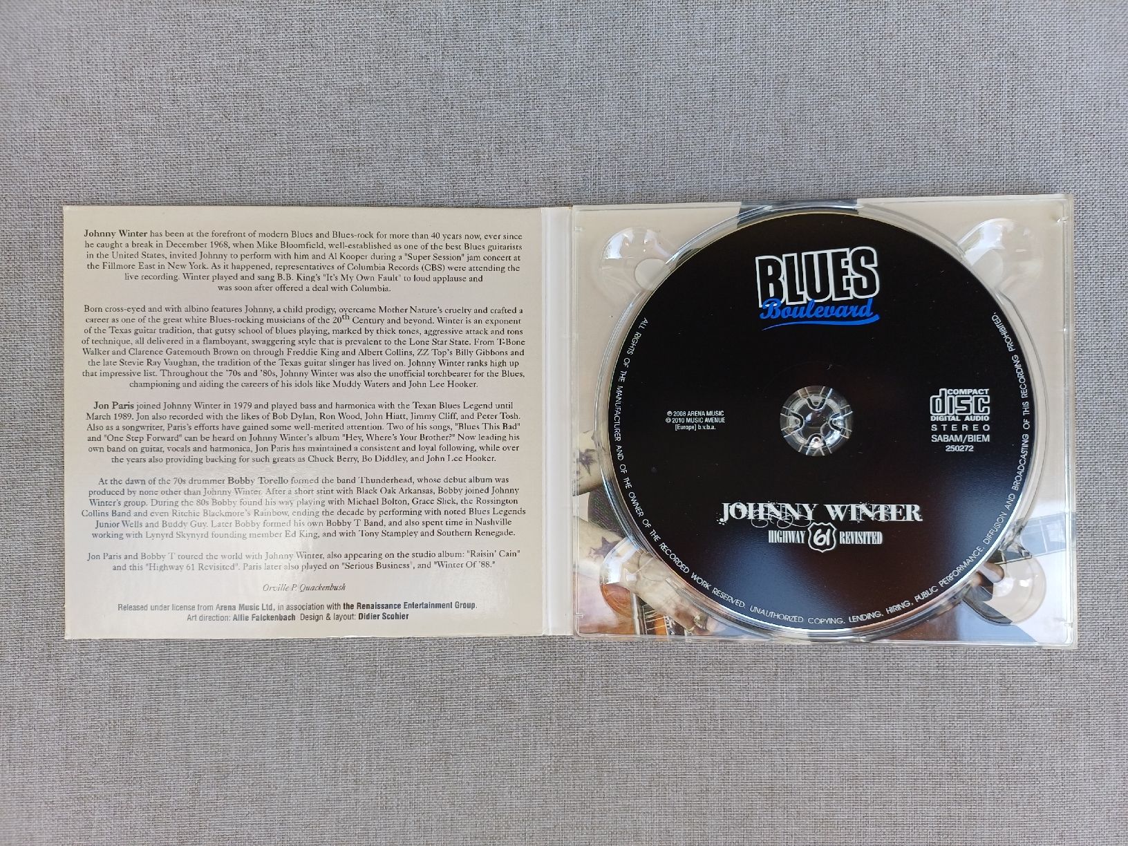 CD: Johnny Winter "Highway 61 revisited" CD digipak – Usato da Begnins venduto da Drastic-Sound 2