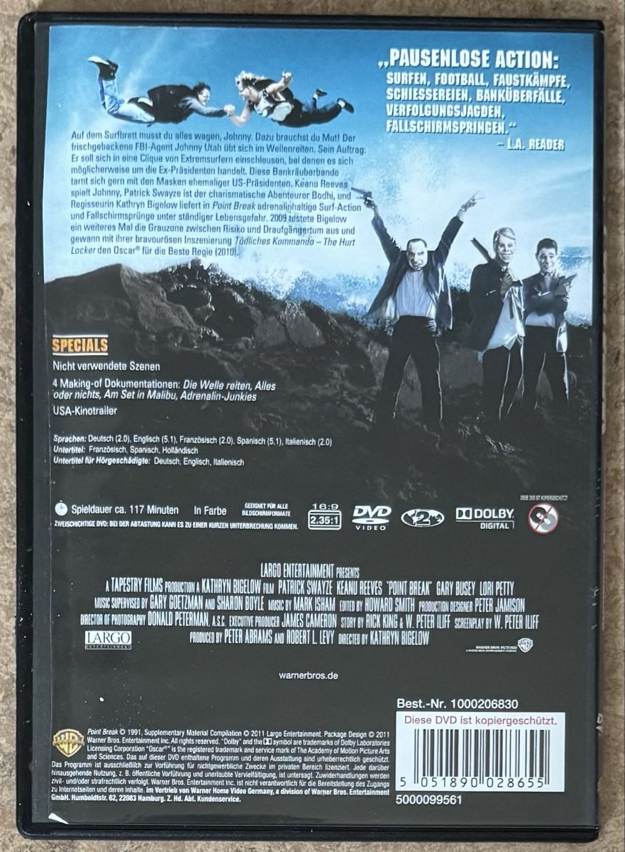Tous les DVDs: POINT BREAK  – Neuf (Voir description) à Dietikon par AndreaSch01 1