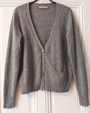 SANDRO : Cardigan gris 100% cachemire tout doux 38
