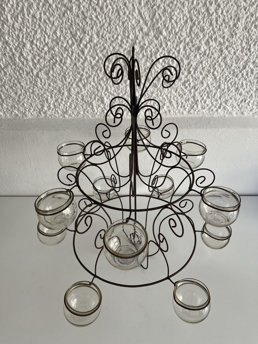 Tutte le decorazioni: grosser Teelichtbaum / Metall mit 12 Gläser – Usato da Wetzikon ZH venduto da seli03 3