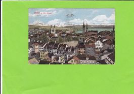 Zürich und die Alpen